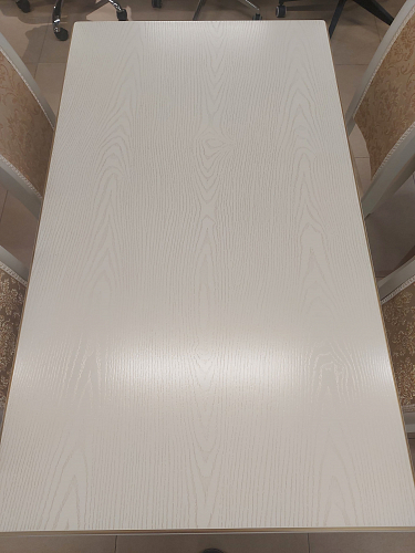 Деревянный стол Лорентайн слоновая кость / золото из шоурума 3